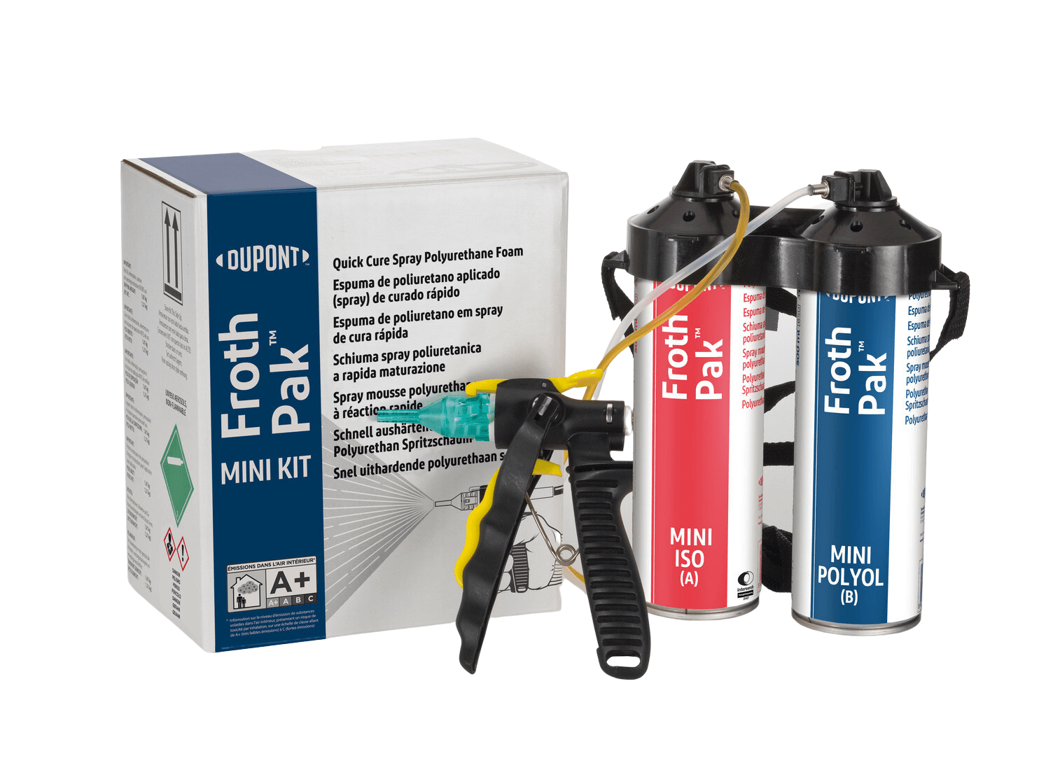 PACK COMPLET (400 L) - Kit Froth-Pak 180 QR pour projection + Pistolet +  Nettoyant